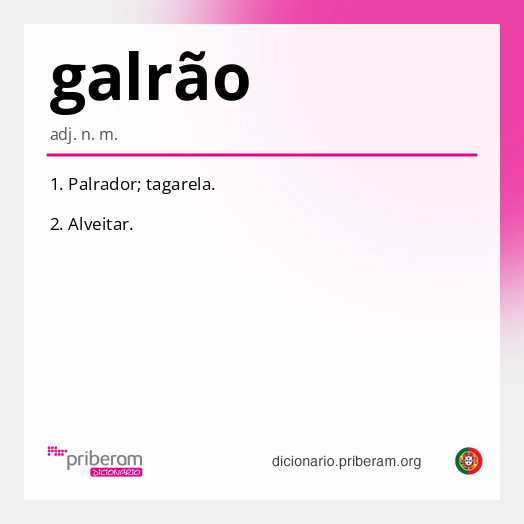Significado de galrão