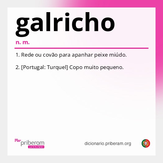 Significado de galricho