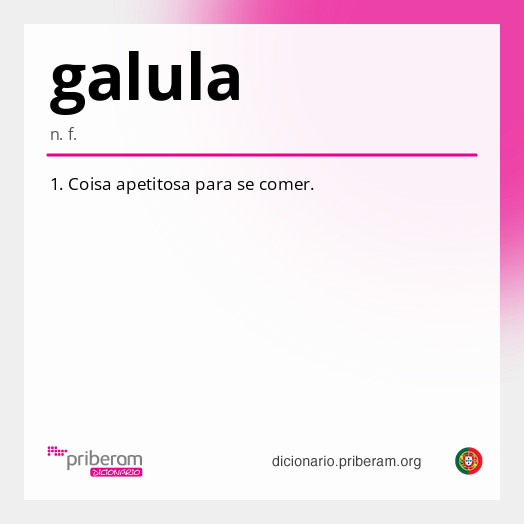 Significado de galula