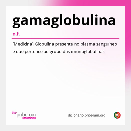 Significado de gamaglobulina