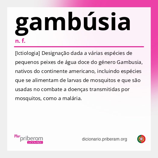 Significado de gambúsia