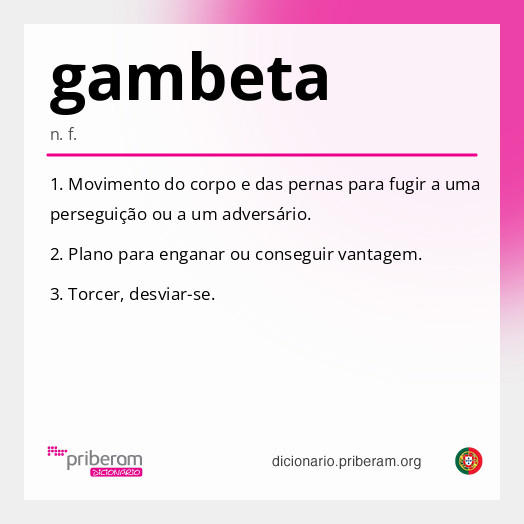 Significado de gambeta
