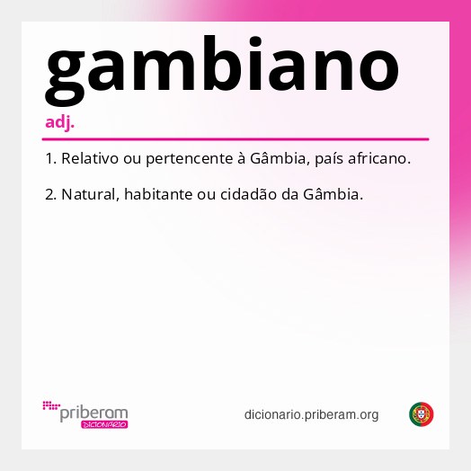 Significado de gambiano