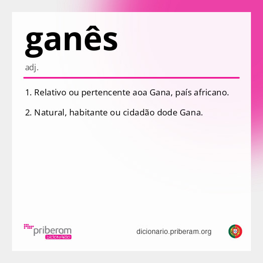 Significado de ganês