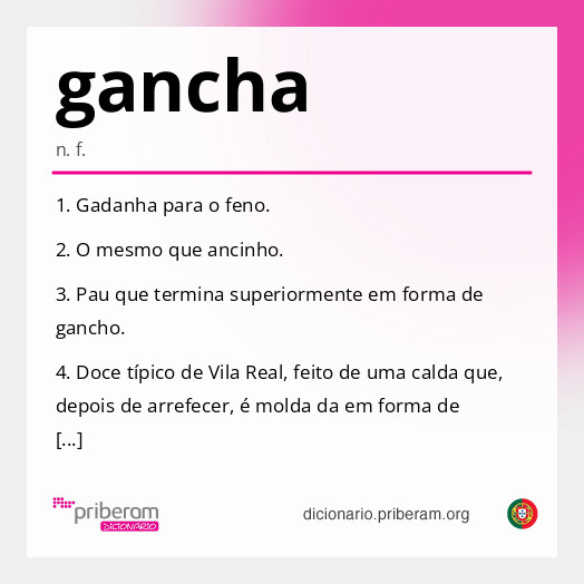 Significado de gancha
