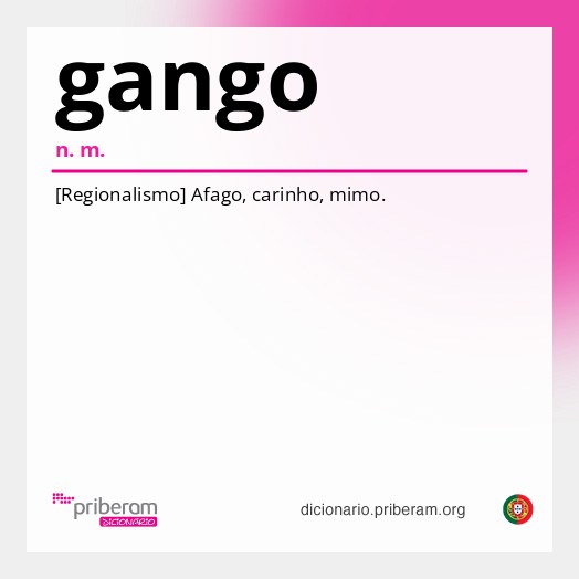 Significado de gango
