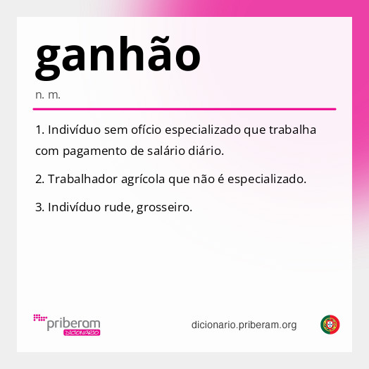 Significado de ganhão