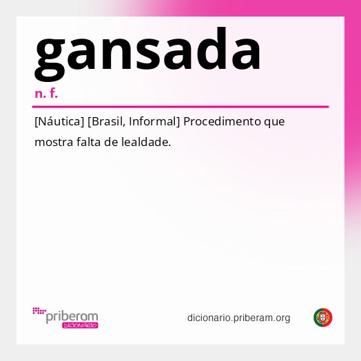 Significado de gansada