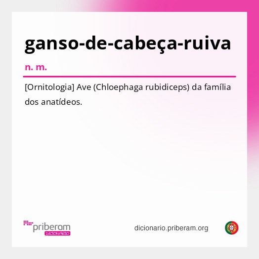 Significado de ganso-de-cabeça-ruiva