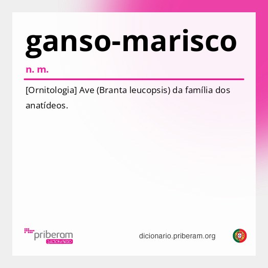 Significado de ganso-marisco