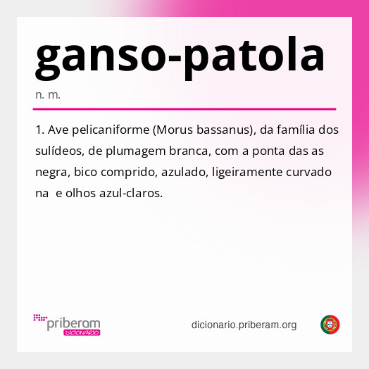 Significado de ganso-patola