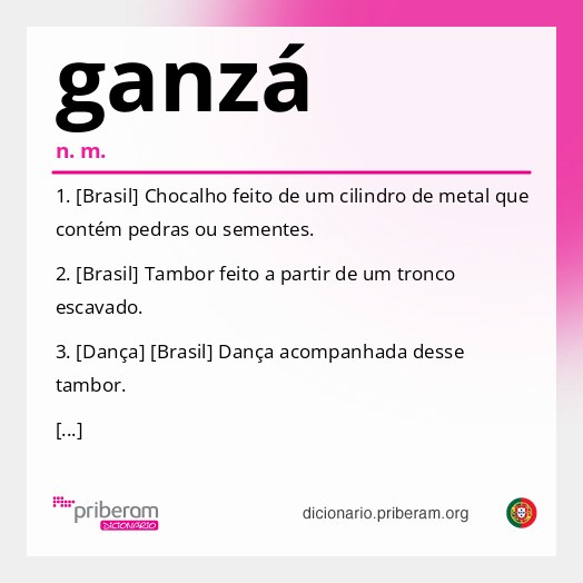 Significado de ganzá