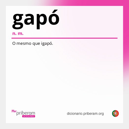 Significado de gapó