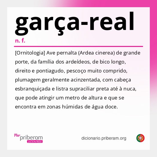 Significado de garça-real