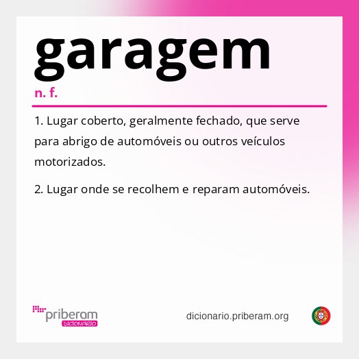 Significado de garagem