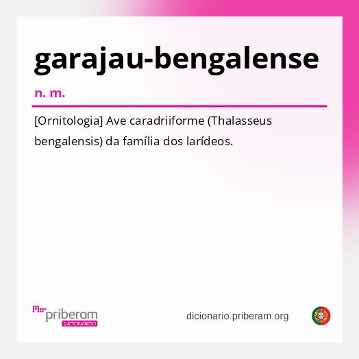 Significado de garajau-bengalense