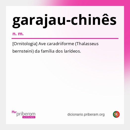 Significado de garajau-chinês