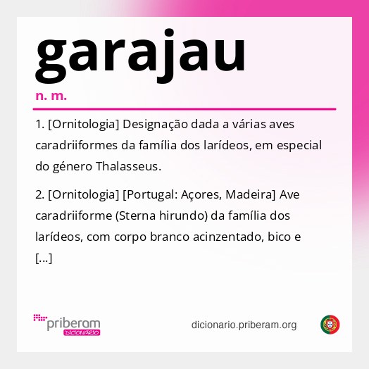 Significado de garajau