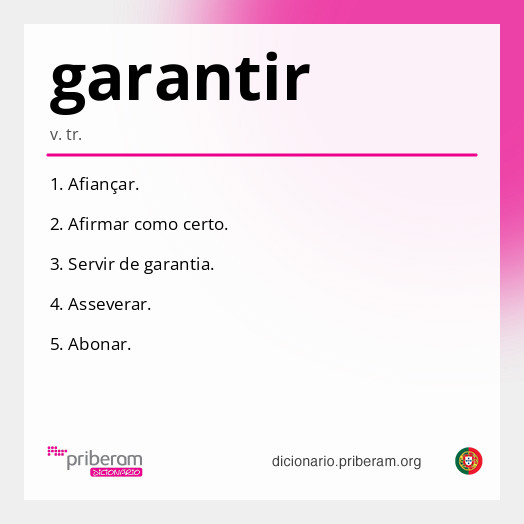 Significado de garantir
