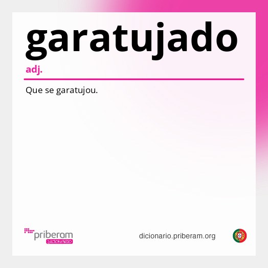 Significado de garatujado