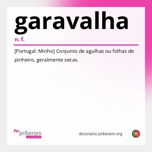 Significado de garavalha