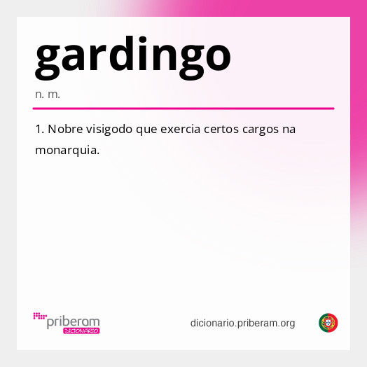 Significado de gardingo