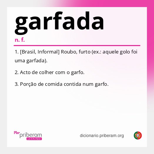 Significado de garfada