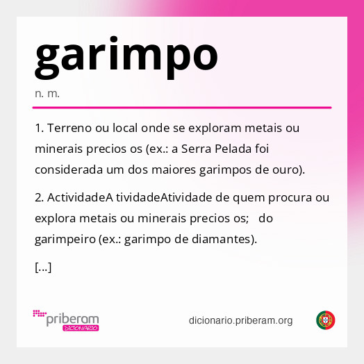 Significado de garimpo
