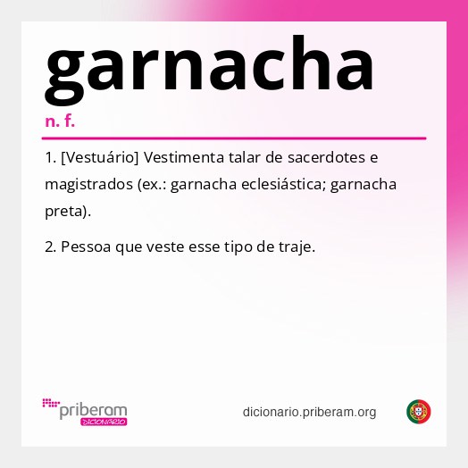 Significado de garnacha