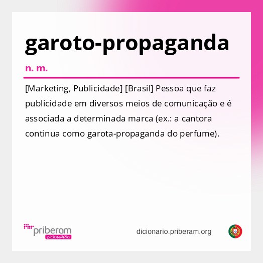 Significado de garoto-propaganda