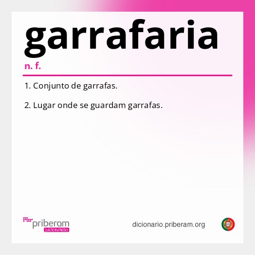 Significado de garrafaria