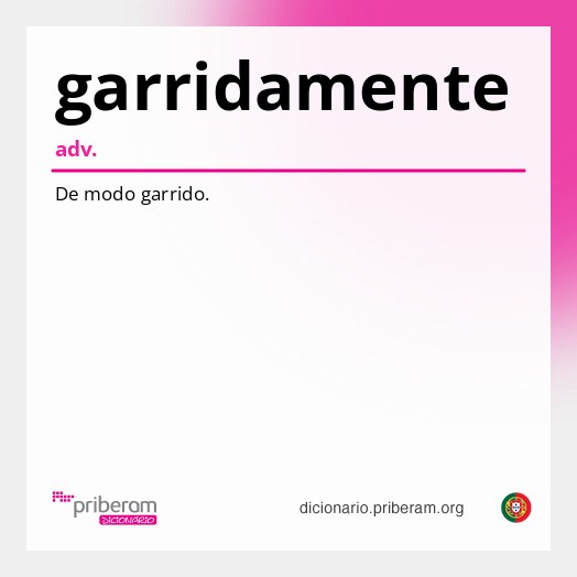 Significado de garridamente
