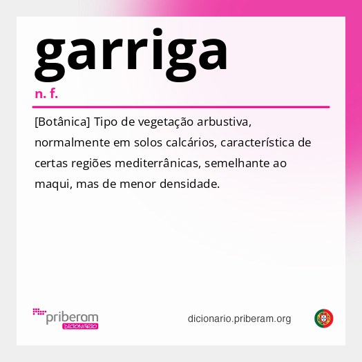 Significado de garriga