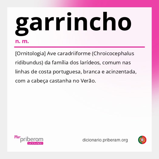 Significado de garrincho