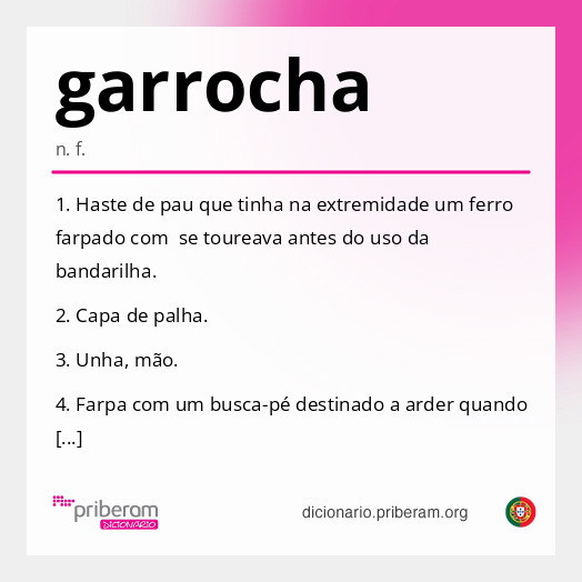 Significado de garrocha