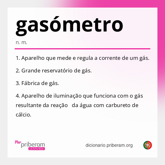 Significado de gasómetro