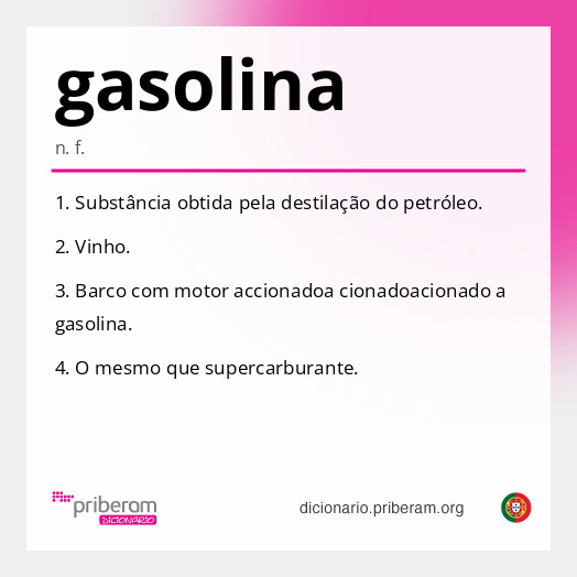 Significado de gasolina