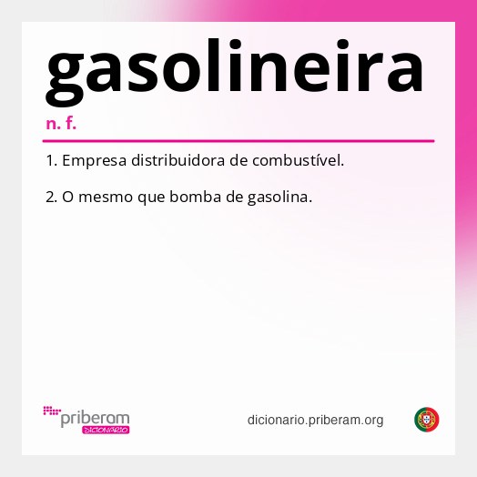 Significado de gasolineira