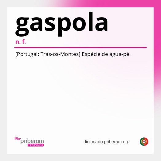 Significado de gaspola