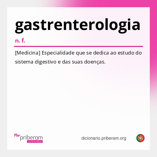 Significado de gastrenterologia