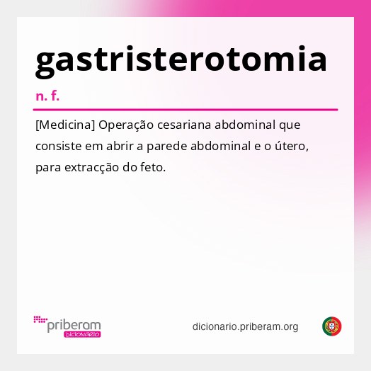 Significado de gastristerotomia