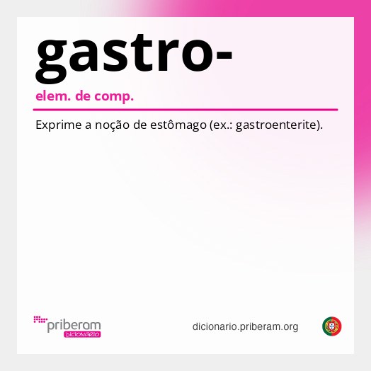 Significado de gastro-