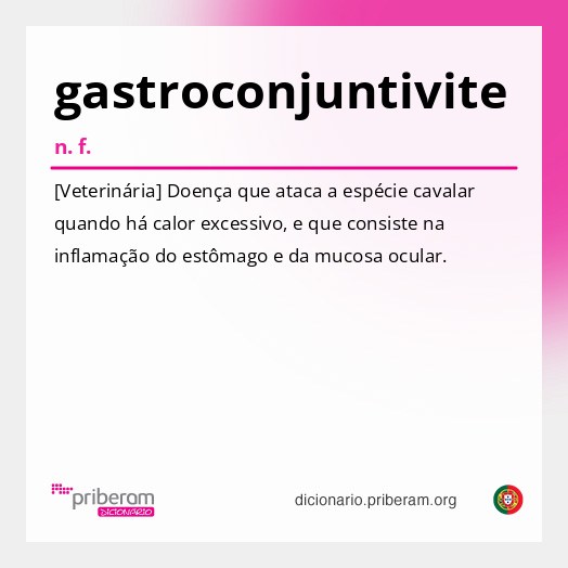 Significado de gastroconjuntivite