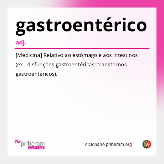 Significado de gastroentérico