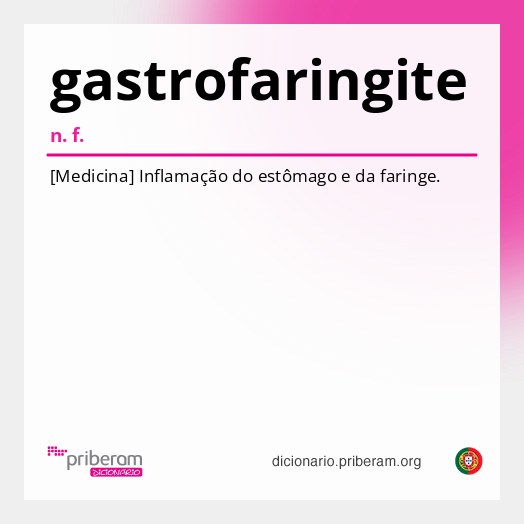 Significado de gastrofaringite