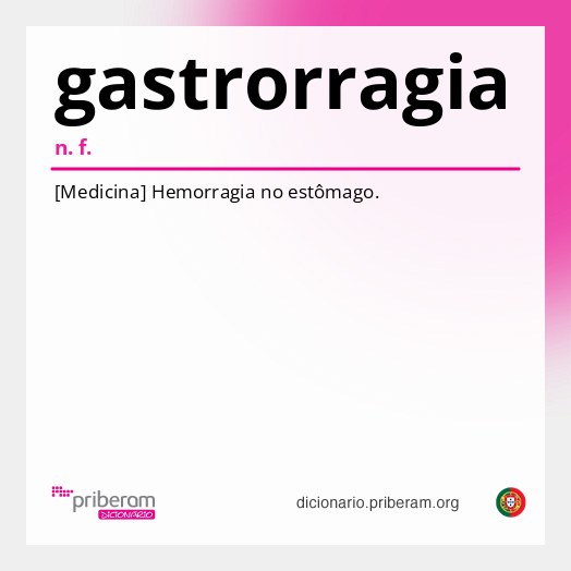 Significado de gastrorragia