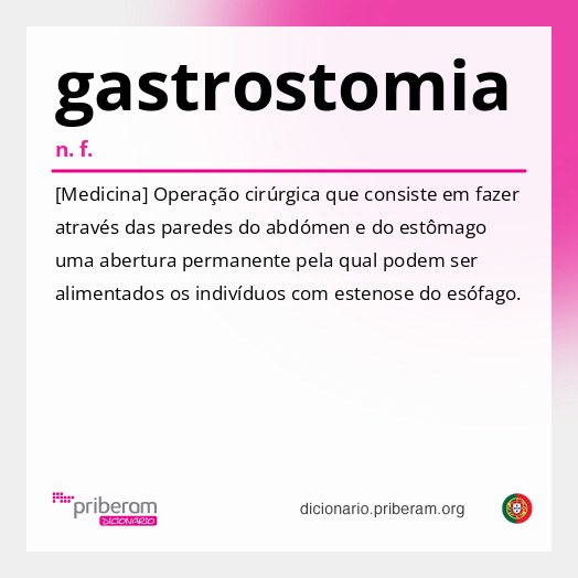Significado de gastrostomia