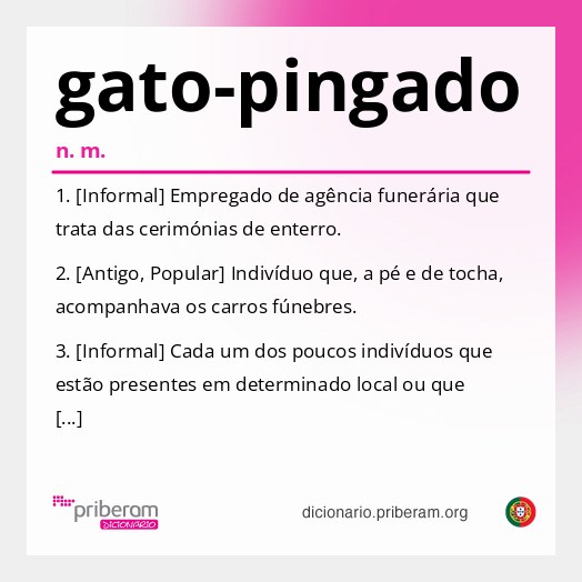 Significado de gato-pingado
