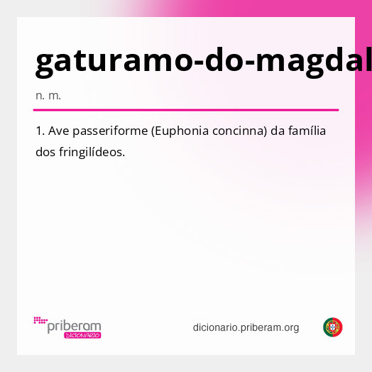 Significado de gaturamo-do-magdalena
