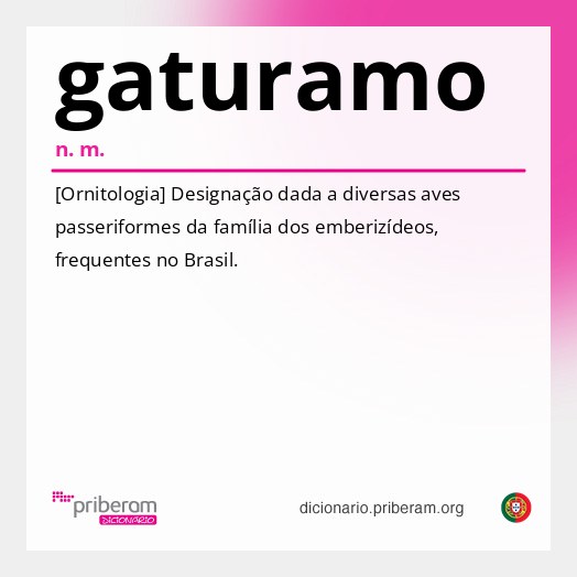 Significado de gaturamo